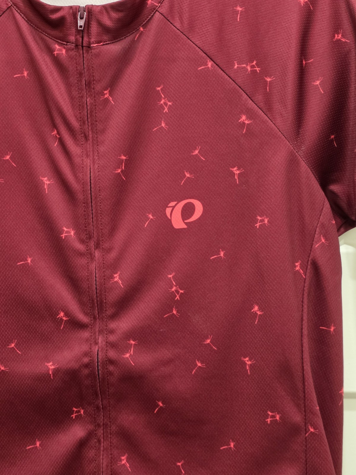 PEARL IZUMI Women’s Select Escape Short-Sleeve Hi-Lo Cycling Jersey Maroon Sz L