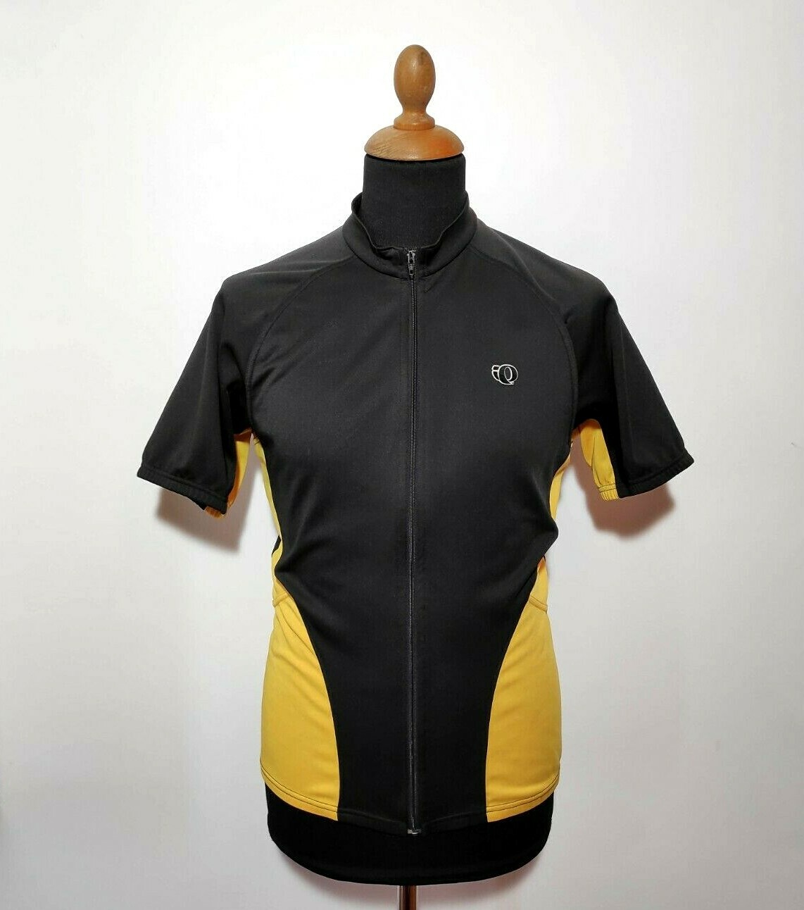 Pearl Izumi Cycling Jersey Sz. M Black Yellow Men’s Racing Full Zip Short Sleeve