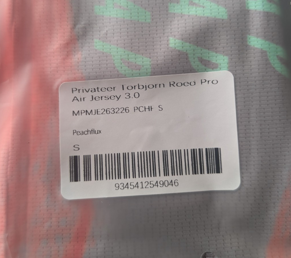 MAAP Privateer Torbjorn Roed Pro Air Jersey 3.0 Peachflux Men’s Small NWT