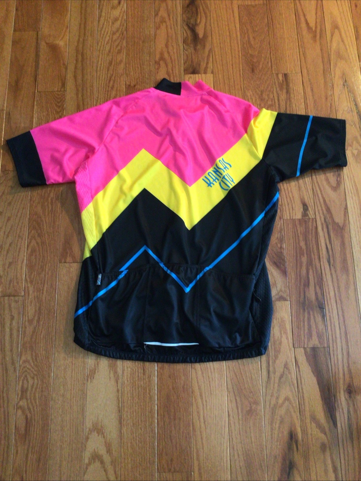 Champion System Cycling Mens Jersey Size 3XL Kansas City Neon Full Zip