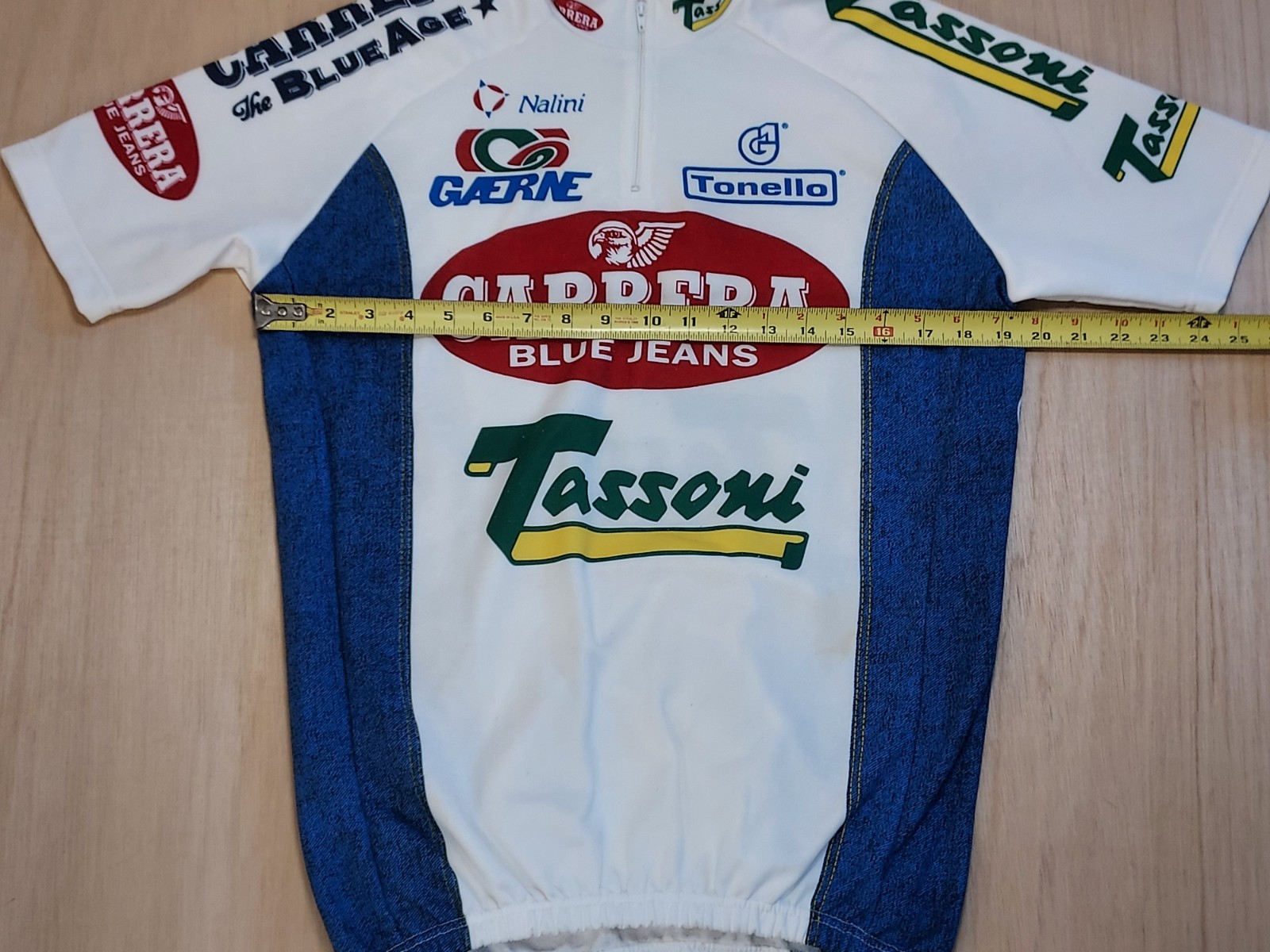 Carrera Blue Jeans Tassoni Nalini Cycling Jersey 1/4 Zip 1995 – 5 / L