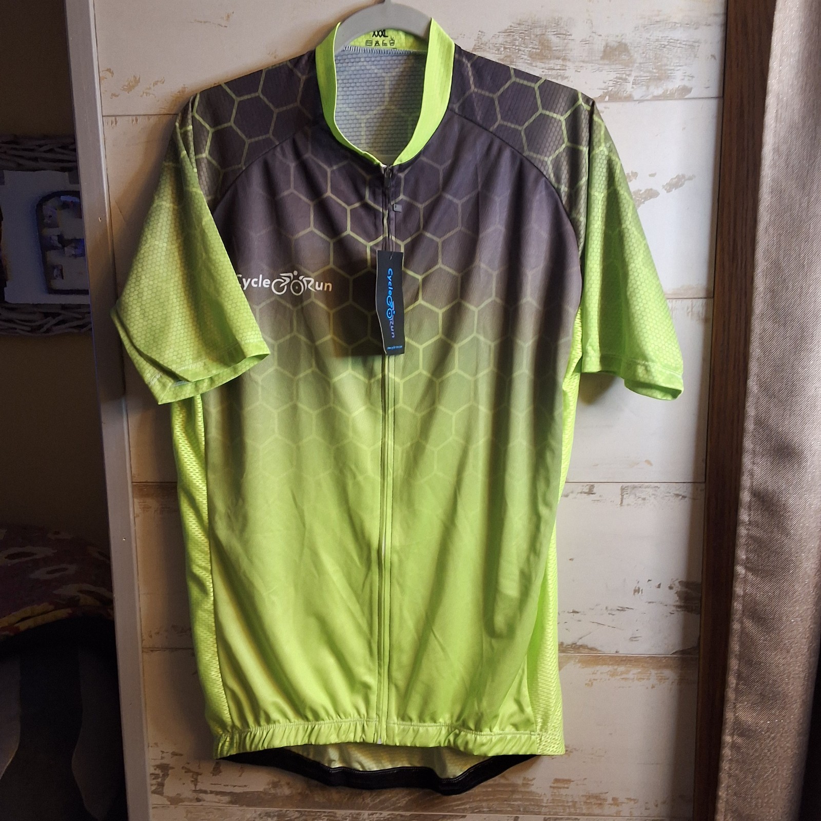 NWT Cycle Run XXXL Full Zip Short Sleeve Mens Elastic Waist