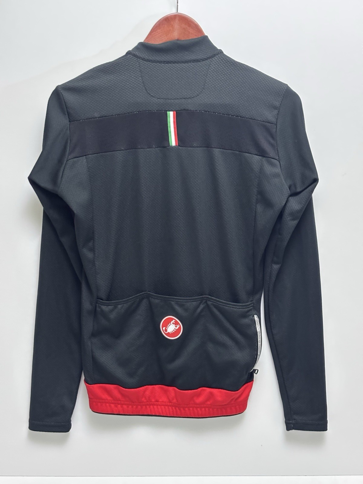 EUC Castelli Men’s Jersey Long Sleeve Full Zip Black Men’s Medium