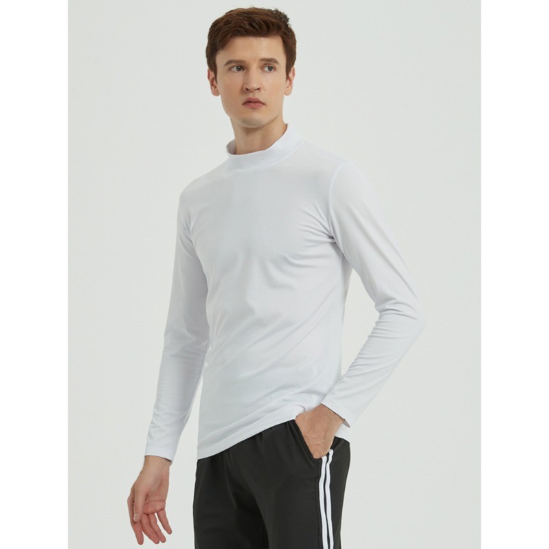 New High Neck Clothing for Men Breathable Quick Drying Highly Elastic T-Shirt