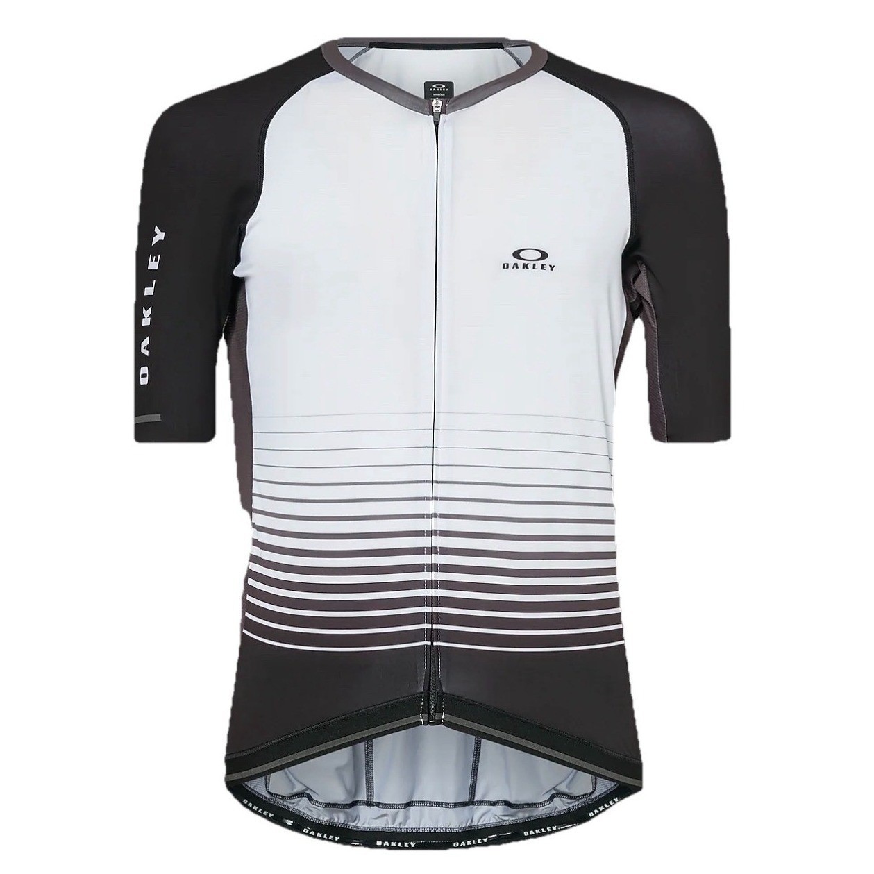 Oakley Men’s Icon Jersey 2.0 White Full Zip Short Sleeve Cycling Jersey Size S