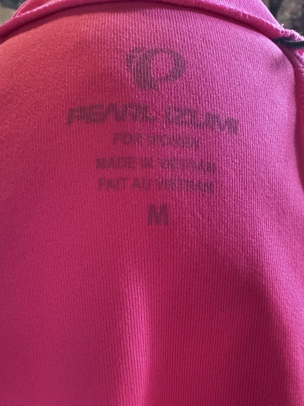 Pearl Izumi Cycling Jersey Womens Medium Pink Full Zip Short Sleeve 3 Pockets