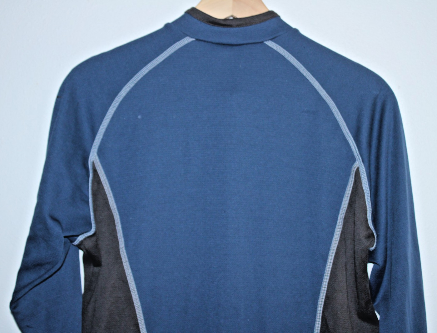 Nike Dri-Fit Long Sleeve Cycling Jersey Large Rear Pockets 42″ Chest 23/28″ T2B~