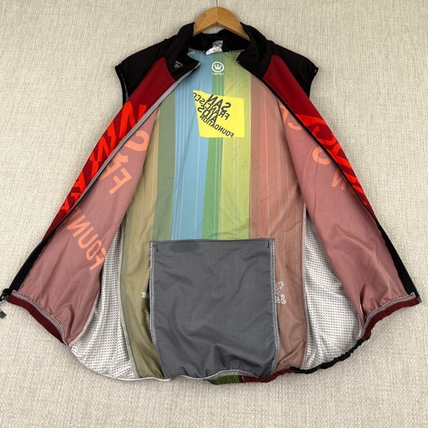 Canari San Francisco Aids Foundation Full Zip Cycling Vest Jersey Mens Large USA