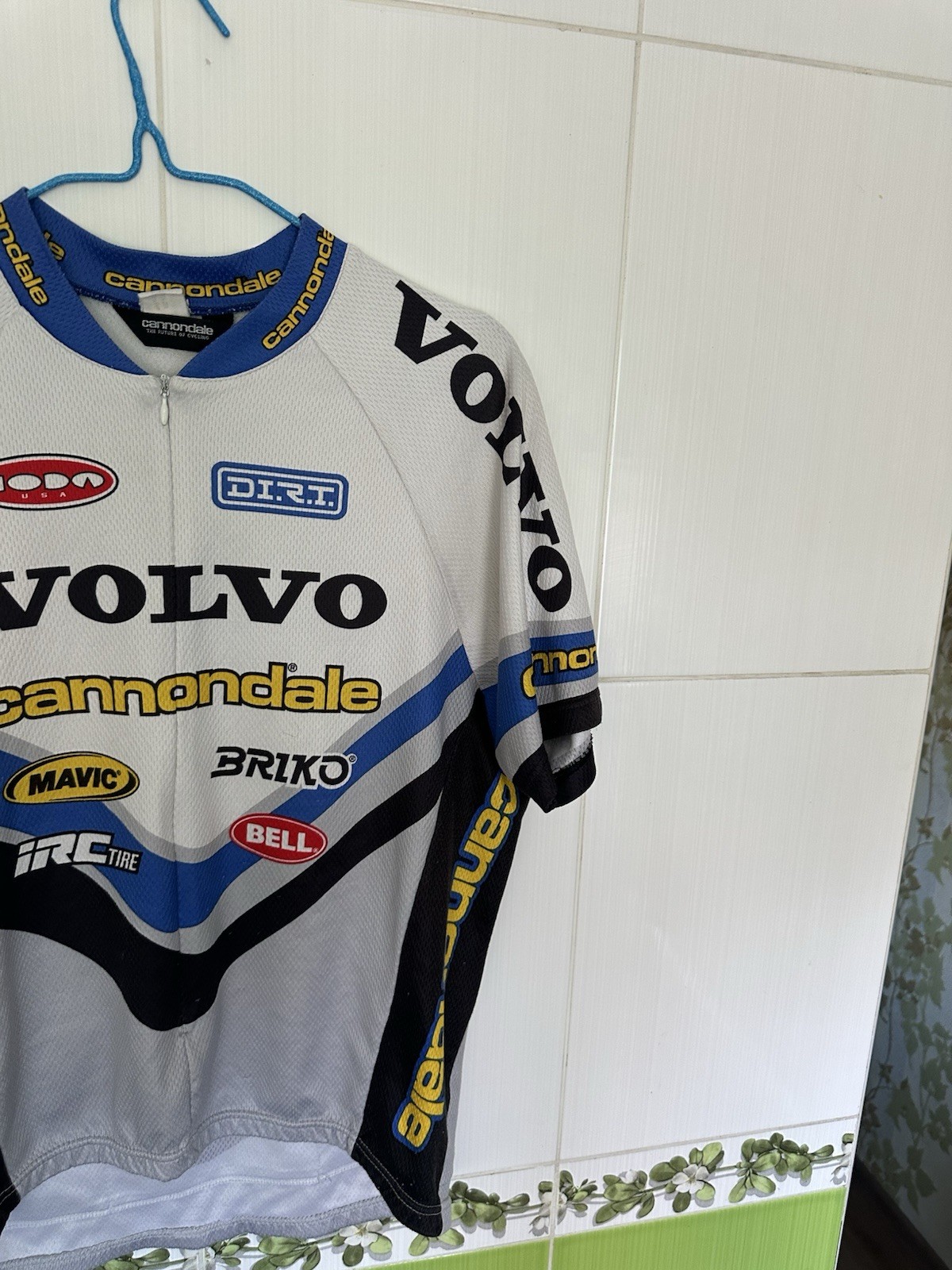 Vintage Cannondale Volvo Team 3/4 Zip Cycling Jersey Size L