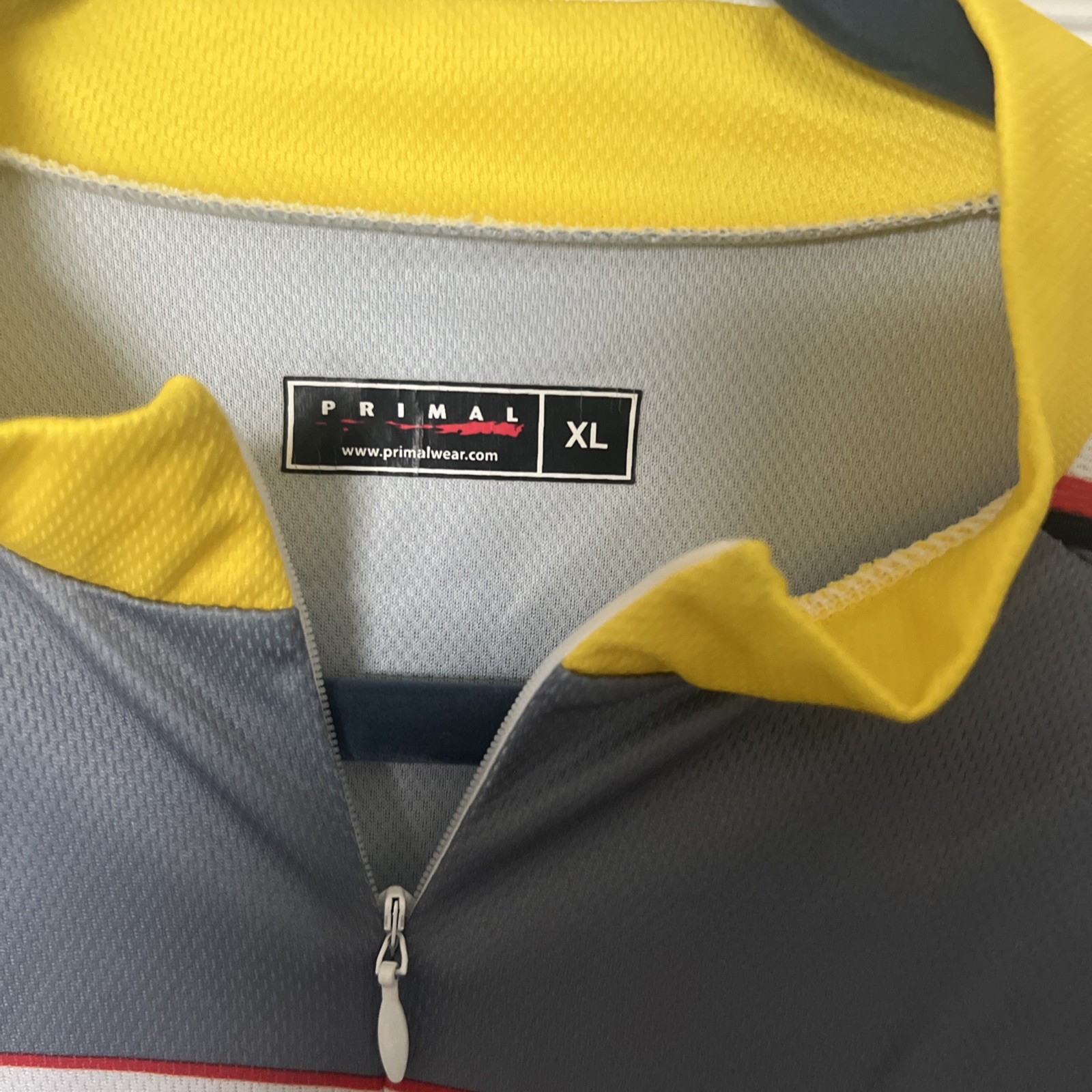 Primal Cycling Jersey Mens XL 3/4 Zip Pockets American Diabetes Association