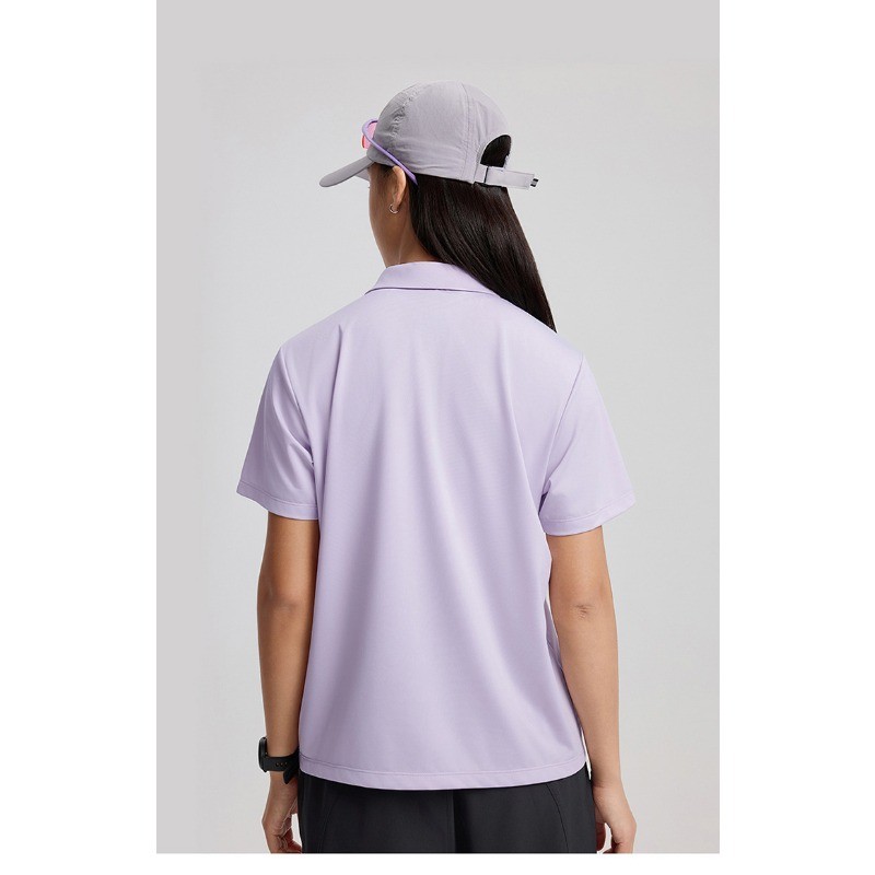 2025 Spring Summer New Women and Men Short Sleeved T-Shirt with Lapel Collar