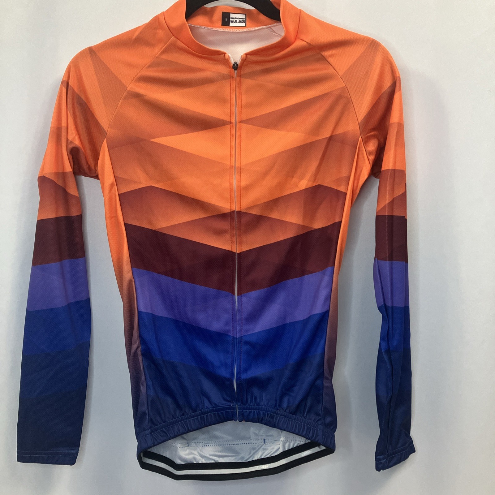 Women’s Long Sleeve Cycling Jersey Winter Full Zipper Top sz Small