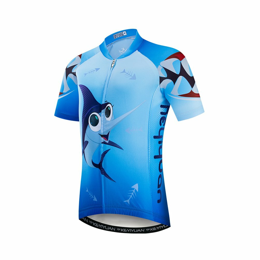 Kids’ Reflective Cycling Jersey Short Sleeve Bike Cycle Jersey Shirts Unisex