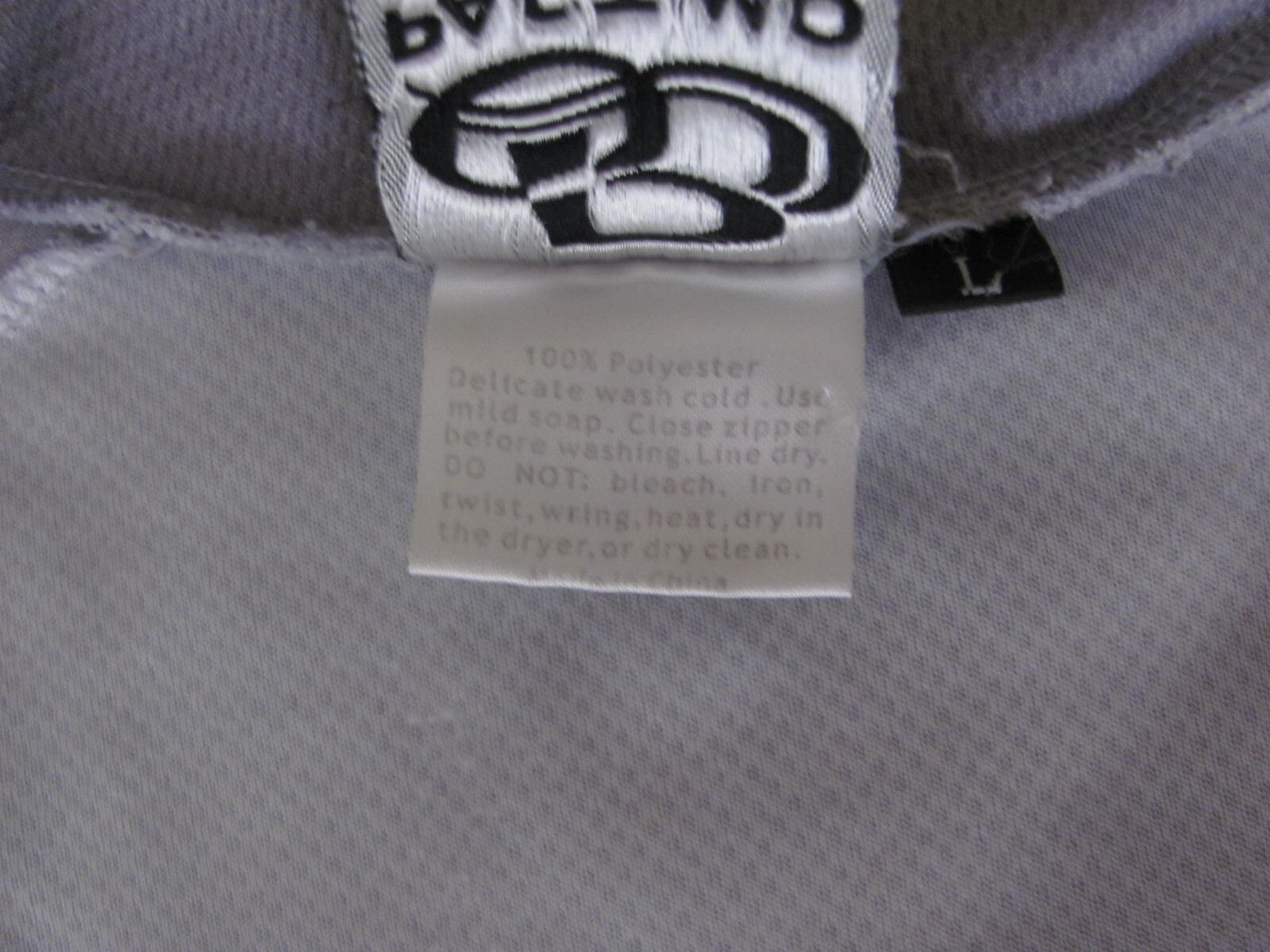 Pactimo Cycling Jersey Men’s Large 3/4 Zipper Shirt 3 rear pockets