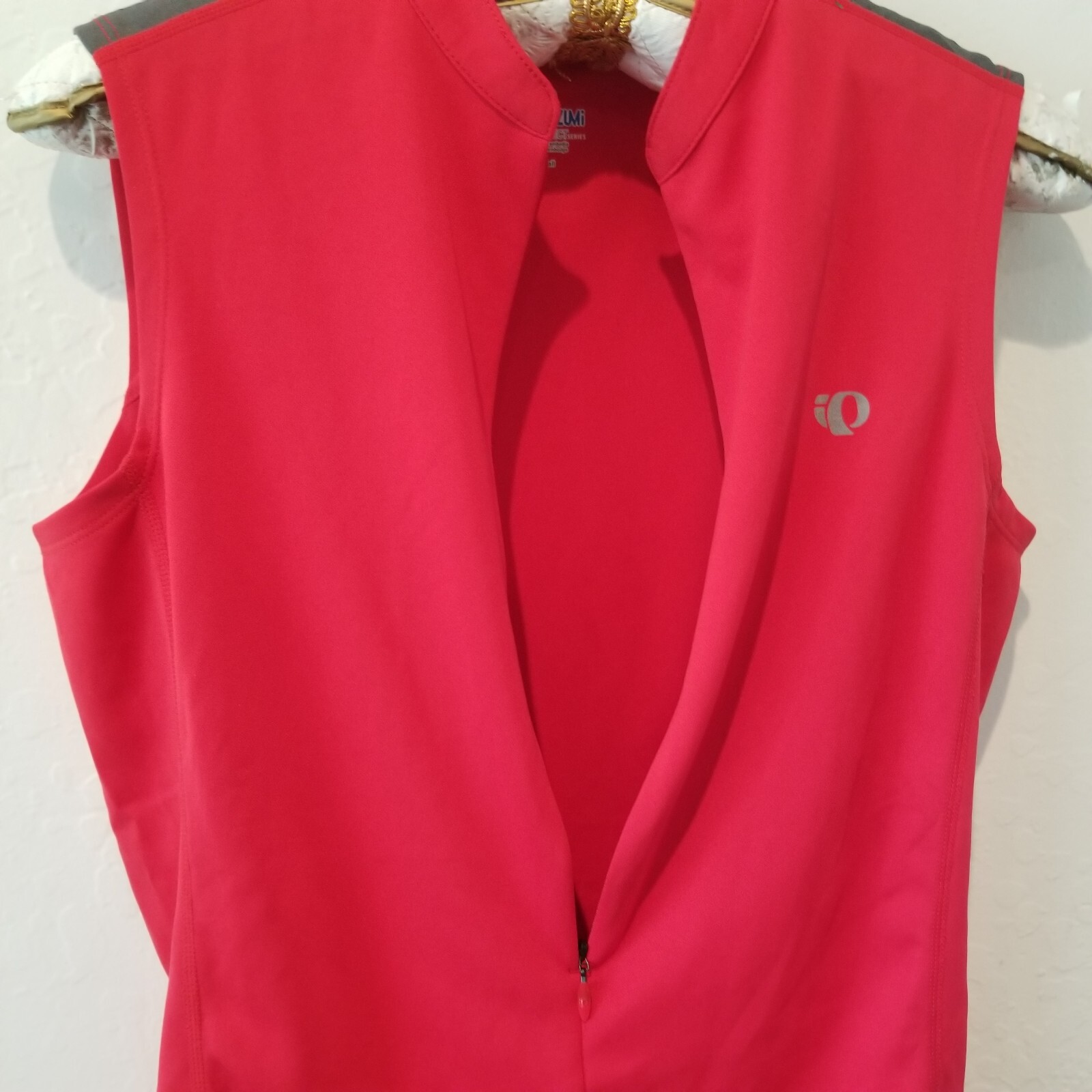 Pearl Izumi Select Series Women’s Small 3/4 Zip Sleeveless Cycling Vest Top Red