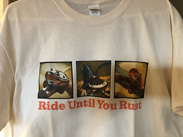 Ride Until You Rust Bicycle Bike Tee Shirt T Shirt
