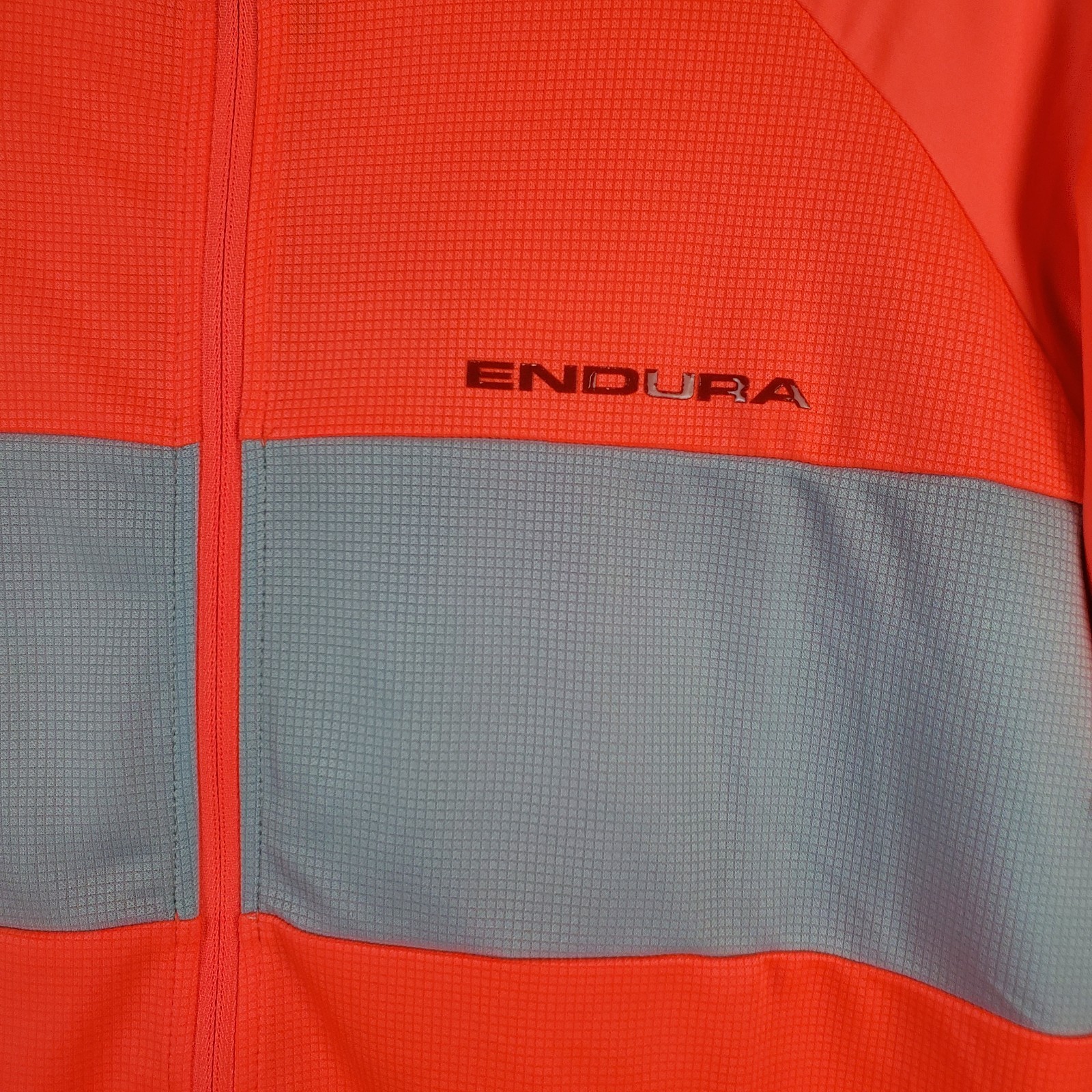 Endura Hot Ray Cycling Top Jersey Womens L Pink Grey 100% Polyester *read*
