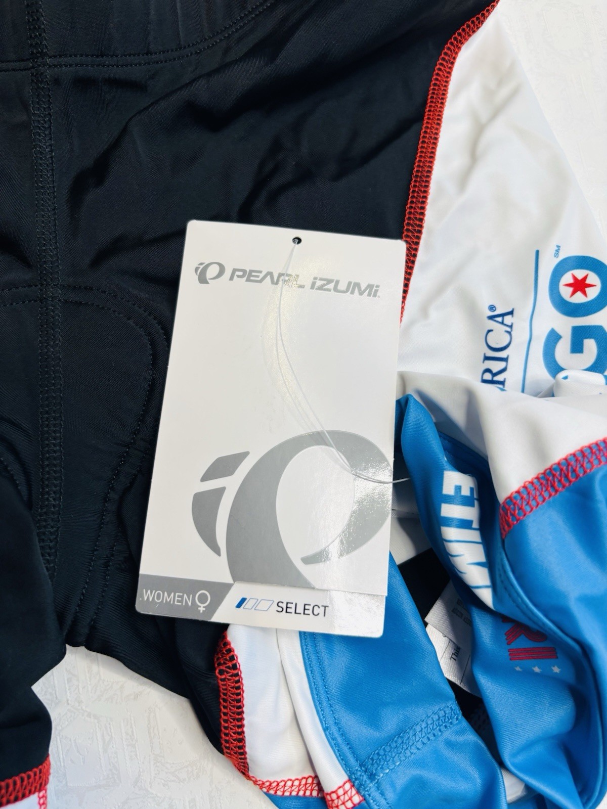 NWT Pearl Izumi Select Custom Tri Shorts Women M Jersey Chicago Triathlon