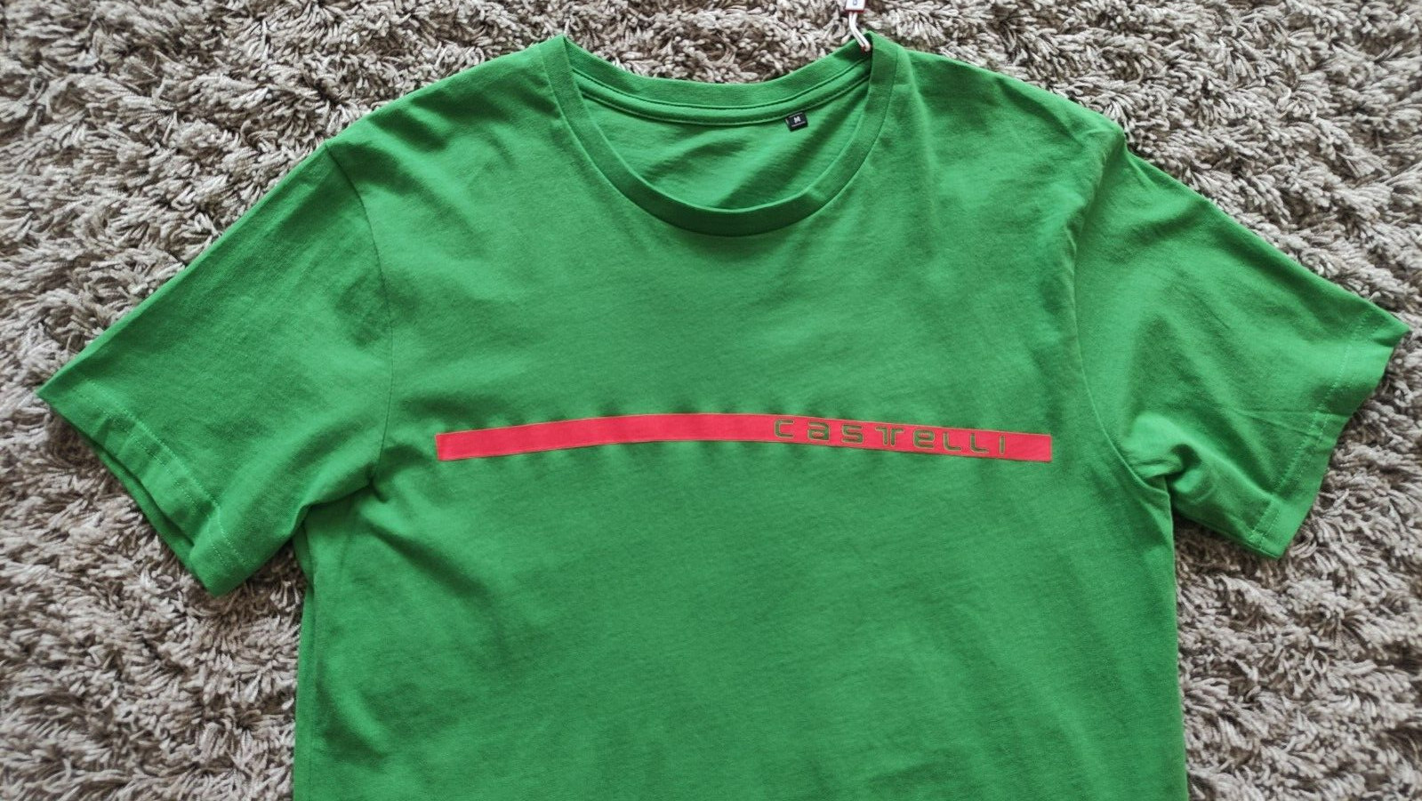 Castelli Ventaglio TEE Men’s Short Sleeve T-Shirt 100% Cotton,Green Size: M NEW!