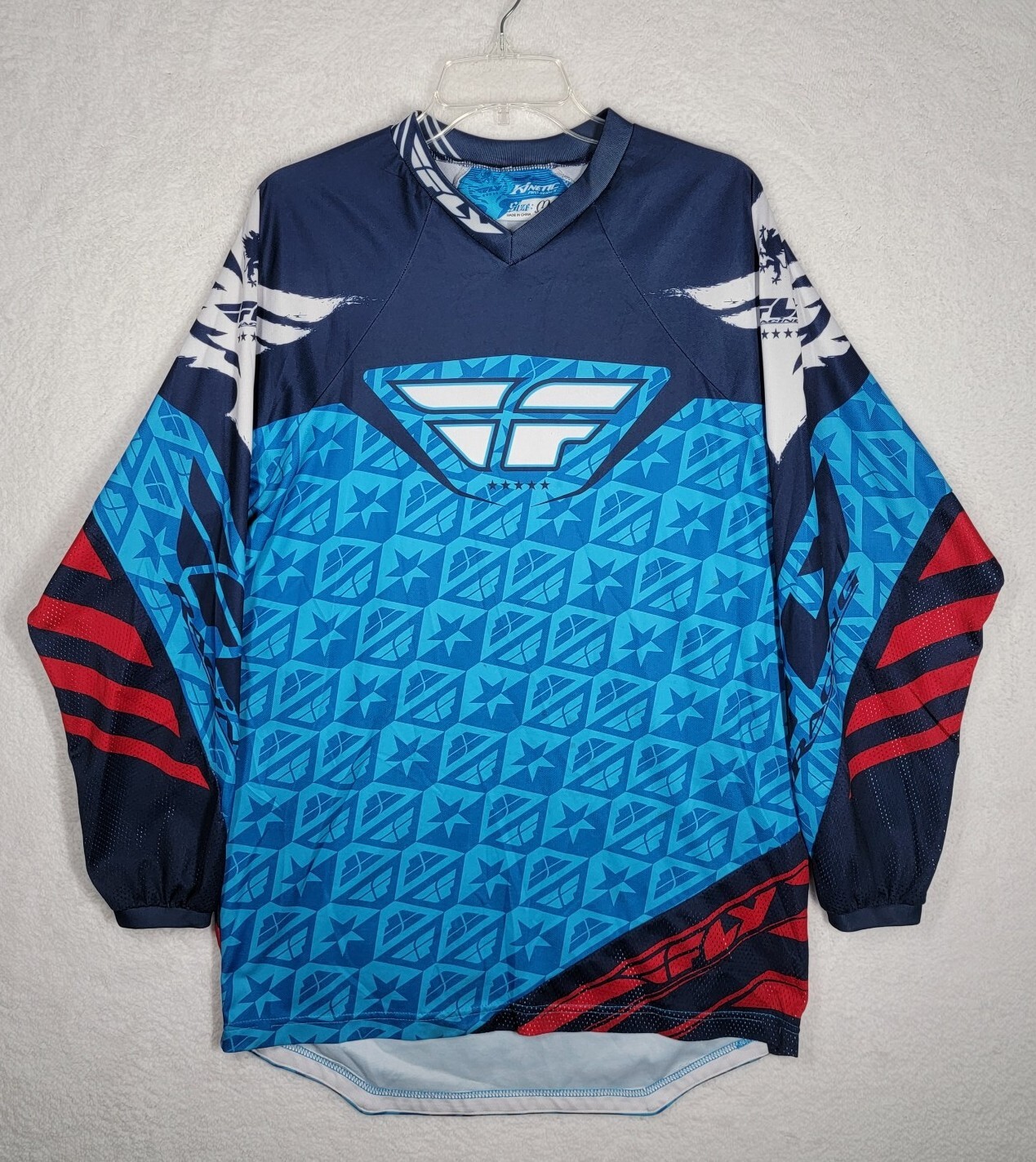 Fly Racing Kinetic Motocross Jersey Long Sleeve Shirt Men’s Size M