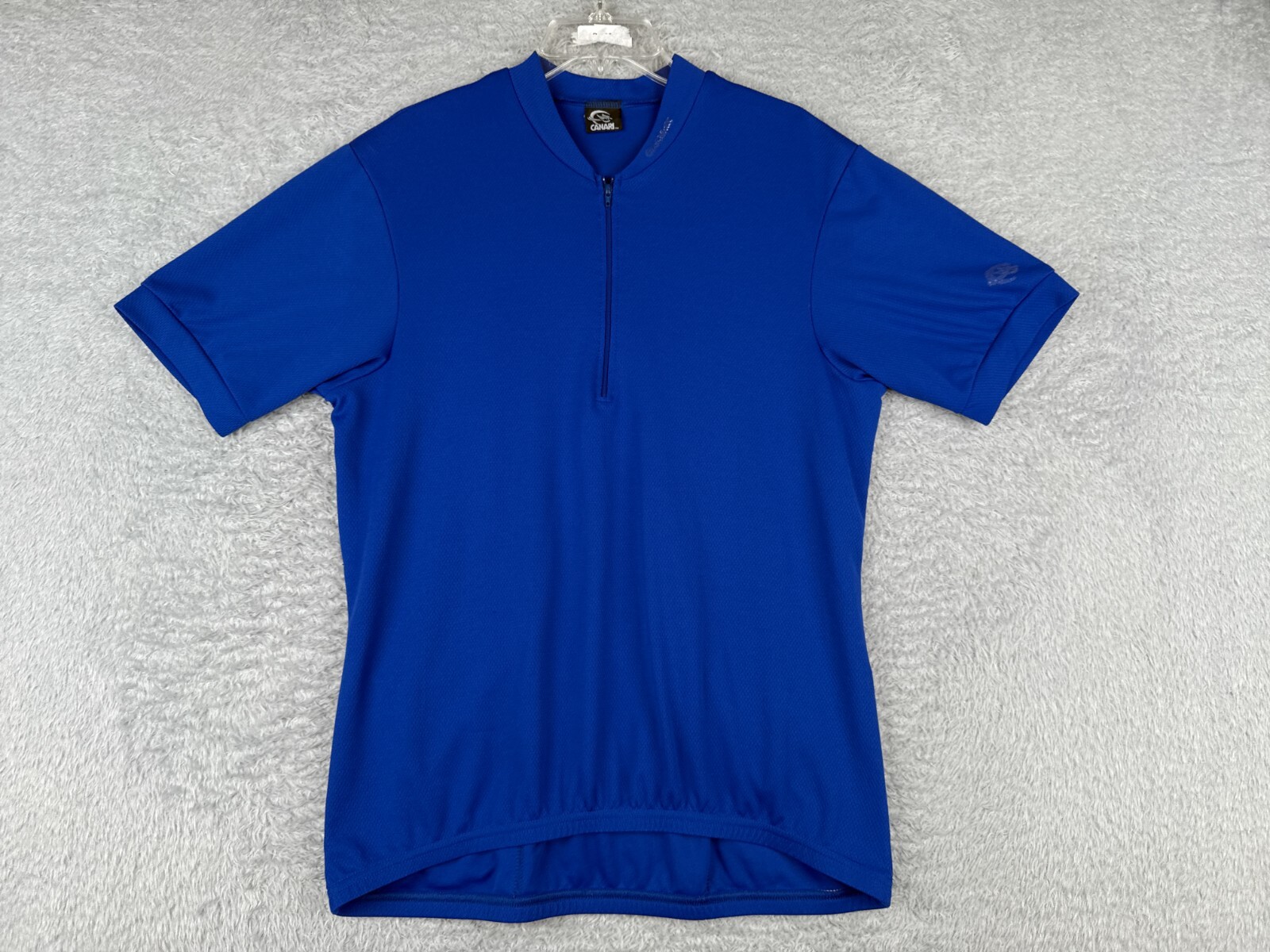VINTAGE Canari Cycling Jersey Adult Extra Large Blue 100% Polyester 1/4 Zip