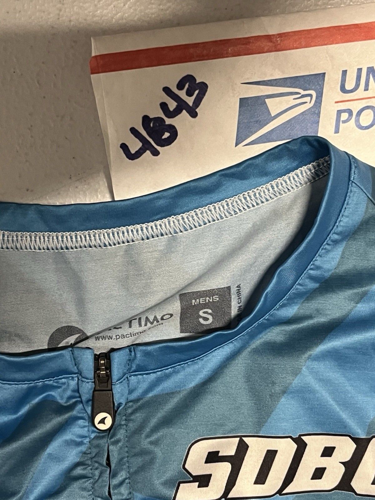 Pactimo Men’s Cycling Jersey Men’s Small Full Zip Blue