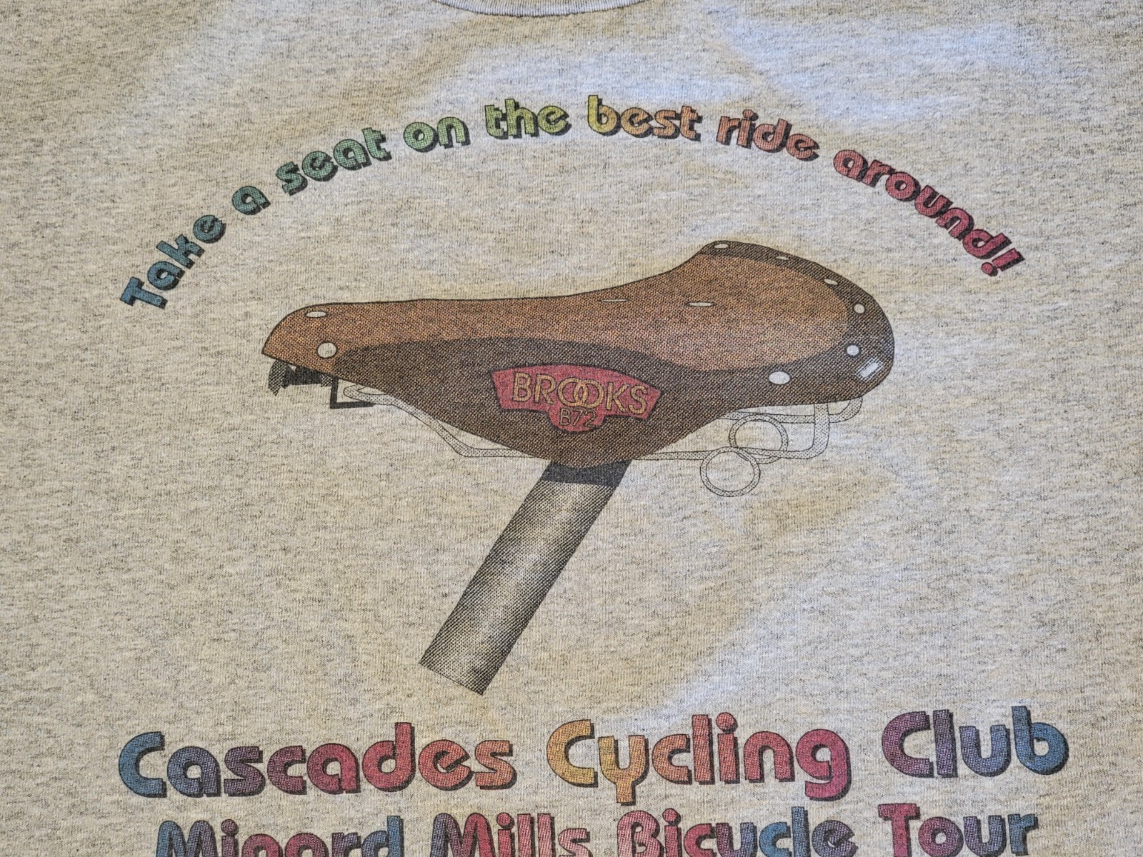 Vtg Brooks B72 Long Sleeve Cycle Jersey Sz M Clif Bar Cascades Club Cycling Club