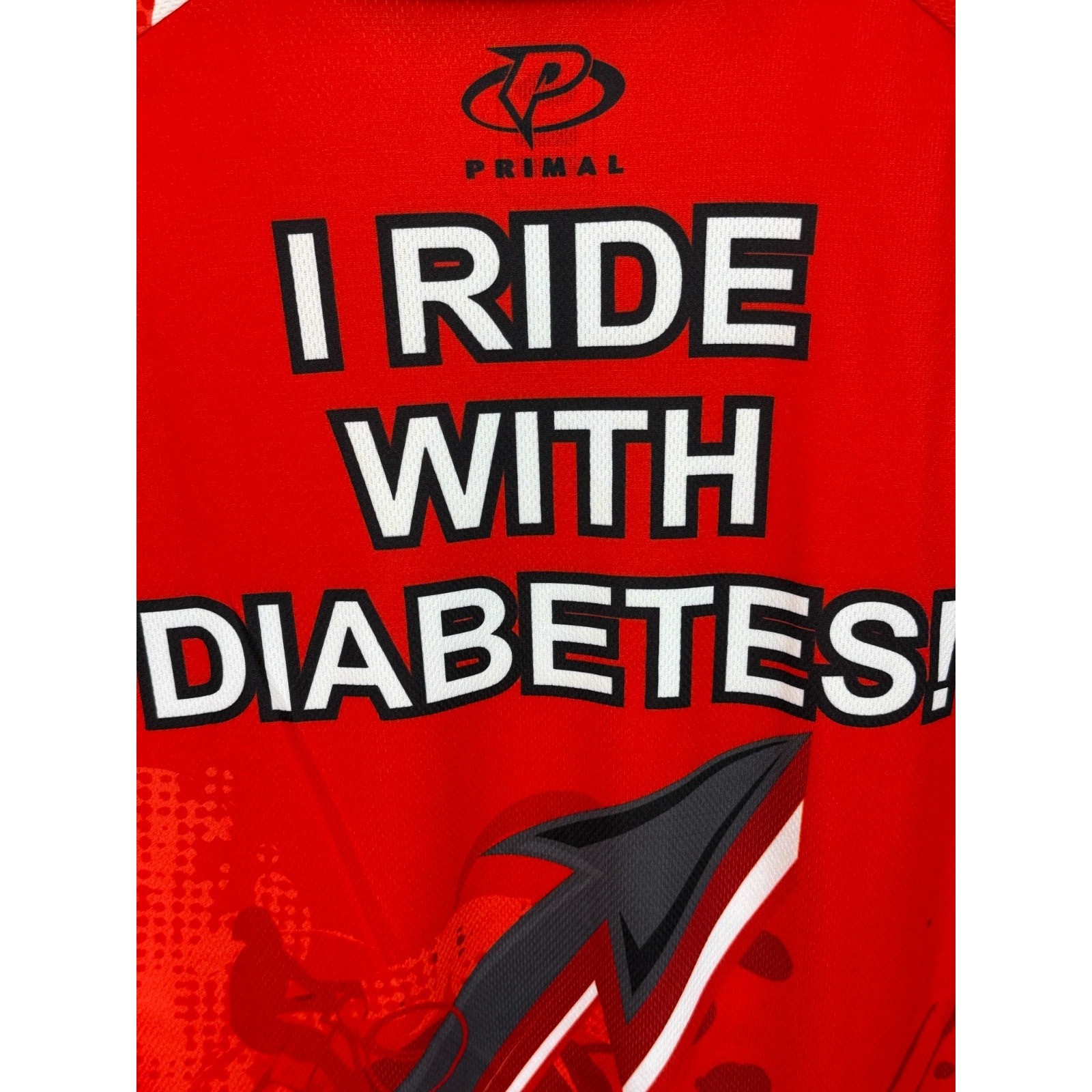Pearl Izumi Men’s XXL Red Rider Cycling Jersey American Diabetes Assocation