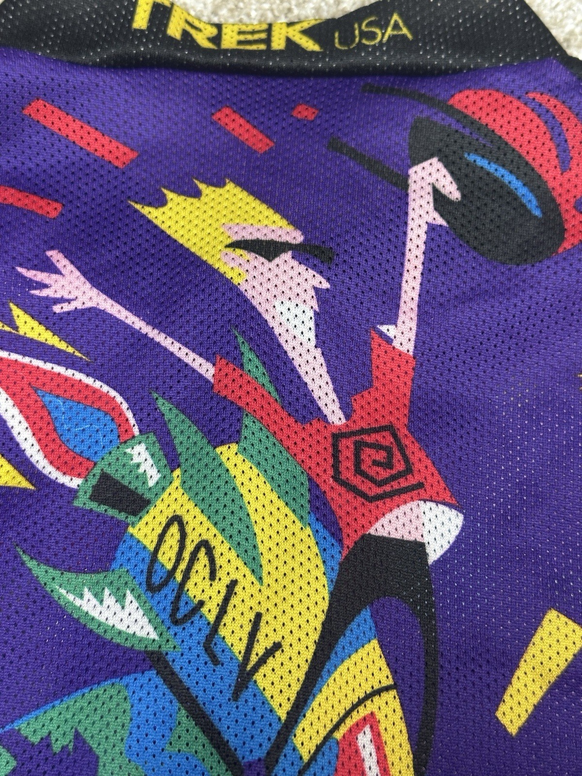Trek Rocket Boy Cycling Jersey Mens Large 1997 Made In USA Vintage 90s OCLV