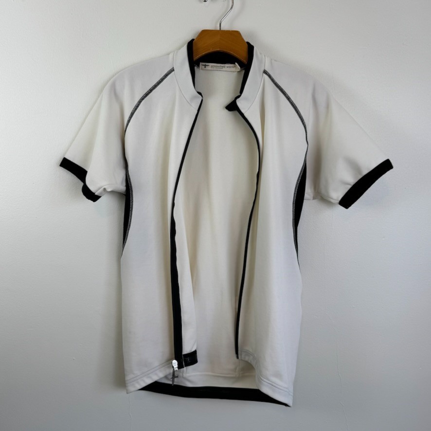 Untouched World NZ Women Merino Wool M L Short Sleeve Jersey Cycling Bike