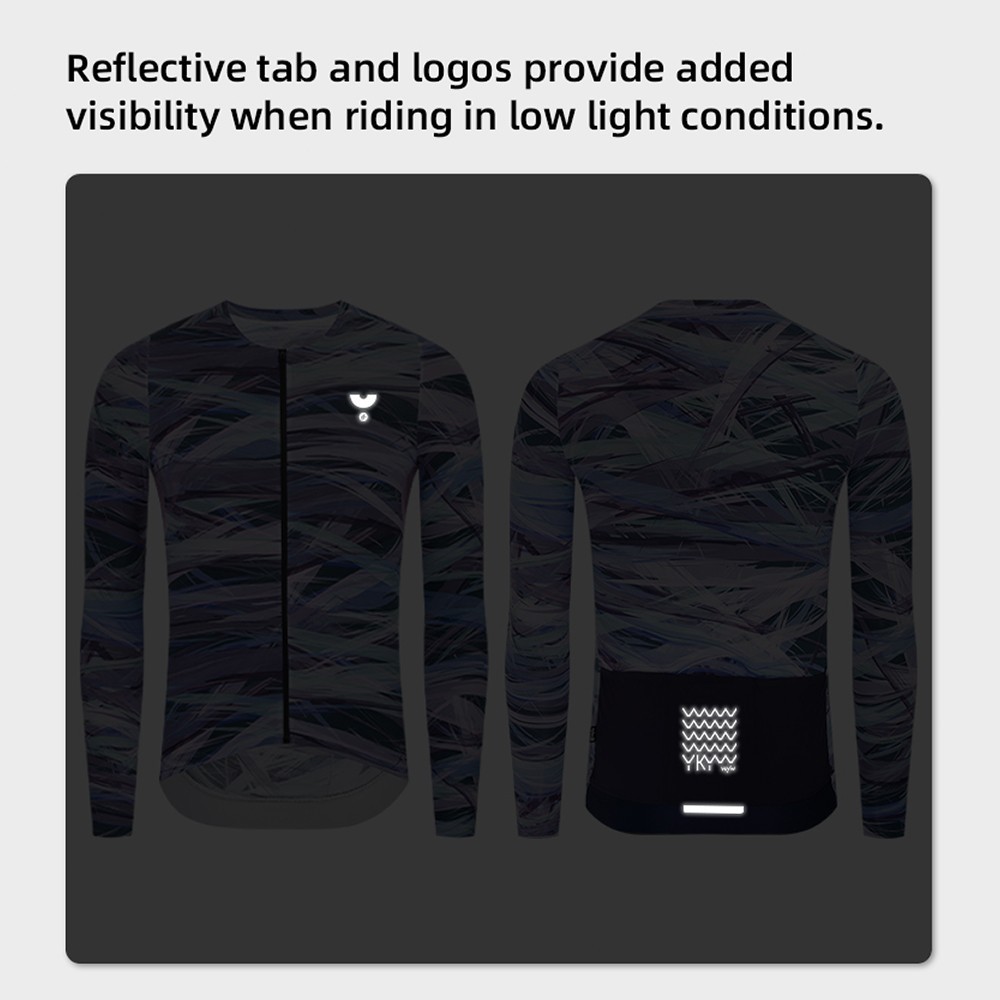 YKYW Summer Cycling Jersey Soft Light Breathable MTB Maillot long Sleeve Shirt