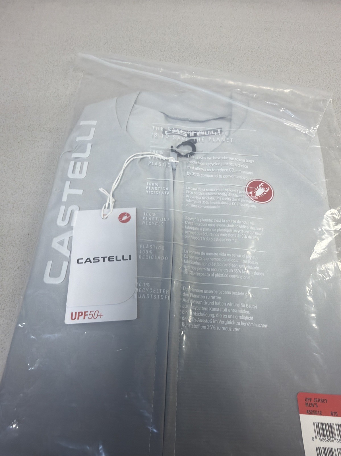 CASTELLI UPF JERSEY MENS SIZE LARGE
