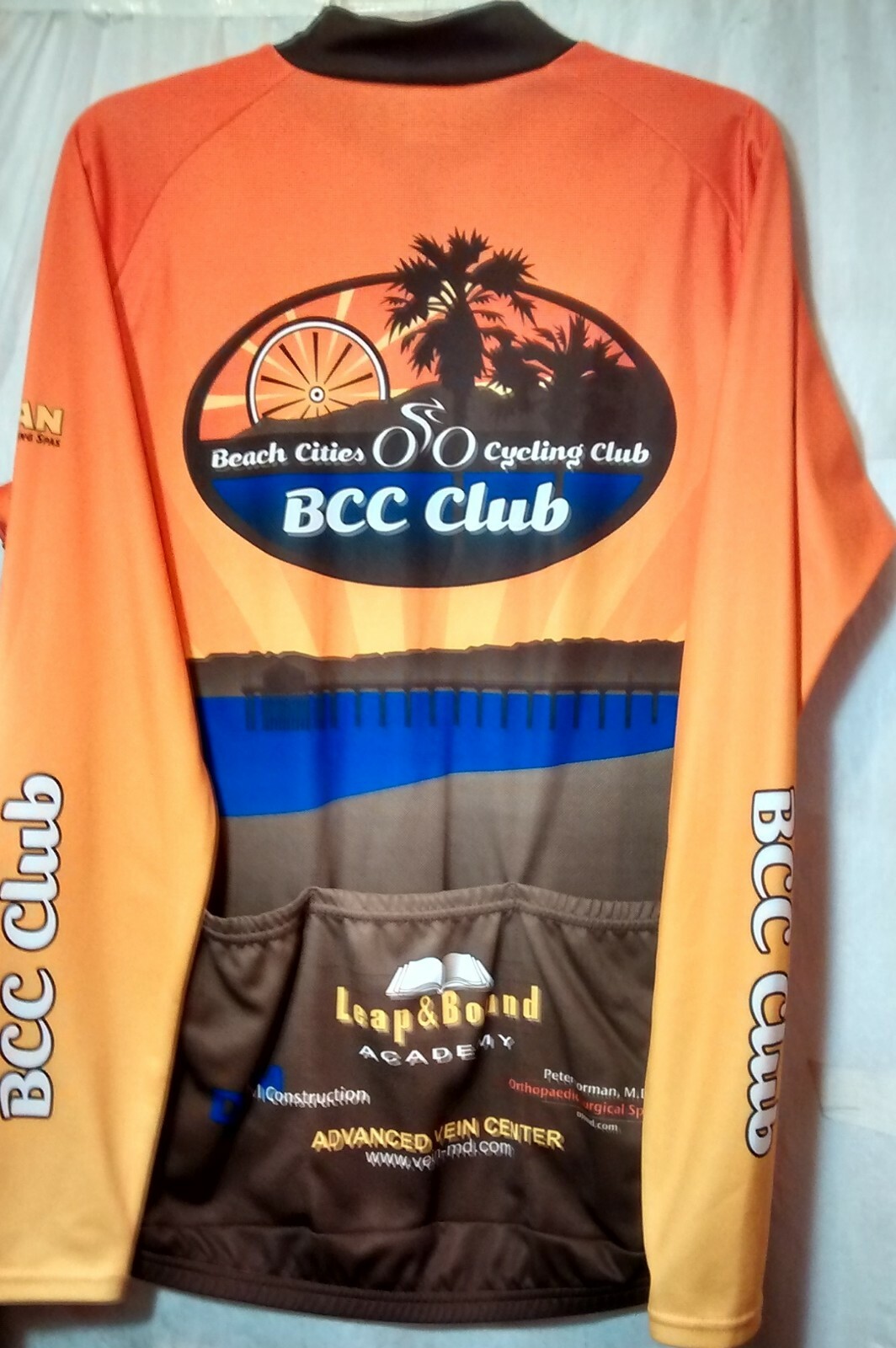 Voler Grover Beach Cities Cycling Club Team Cyclist Jersey Mens Long Sleeve USA
