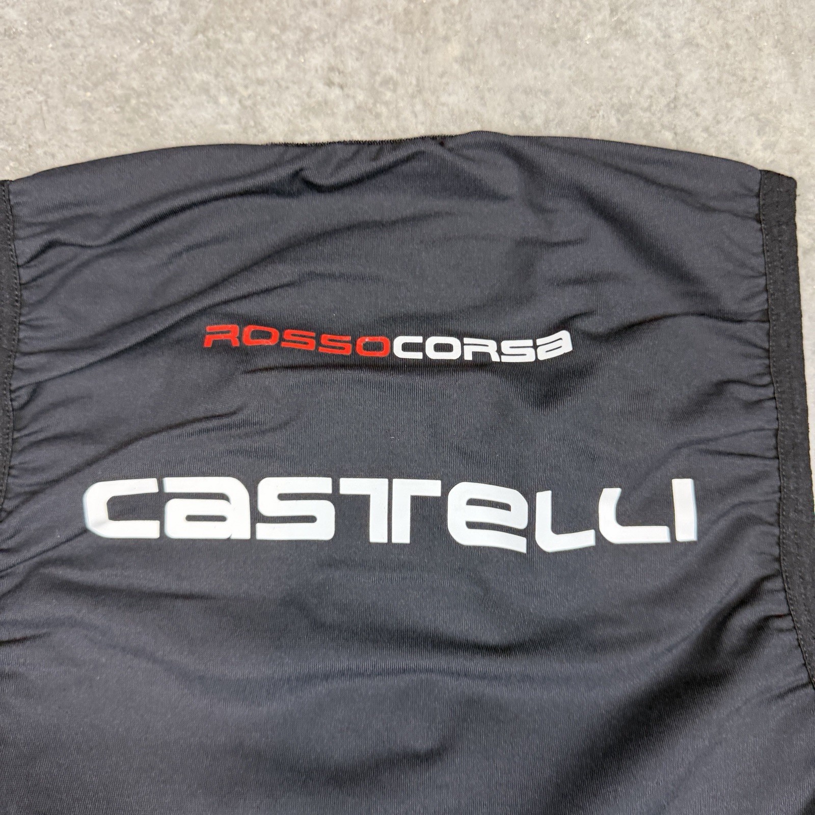Castelli Cycling Jersey Womens Large Black Full Zip Body Paint Stretch Logo