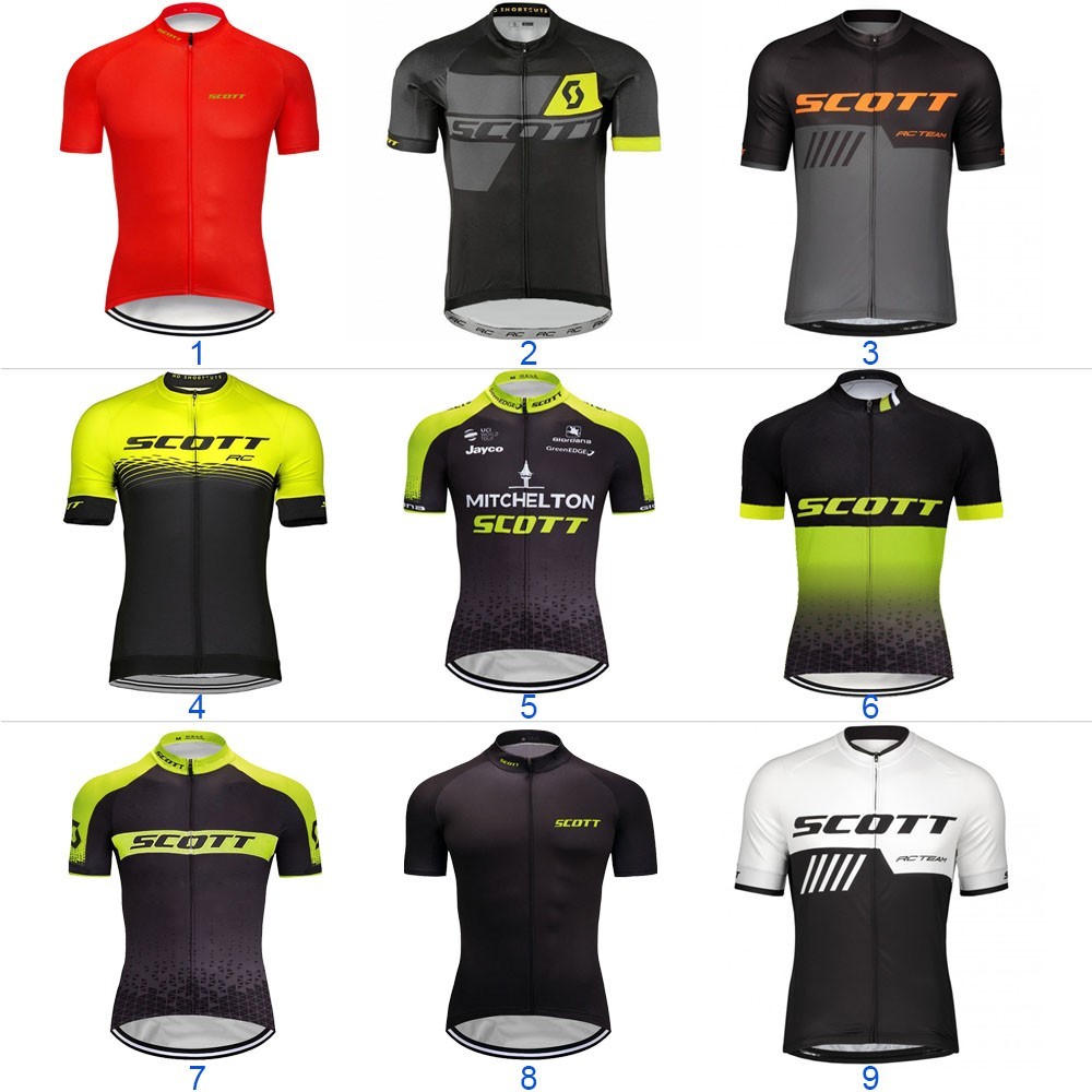 Short Sleeve Cycling Jersey Race Rider Vintage Bike Shirt Team Clothes Retro Top