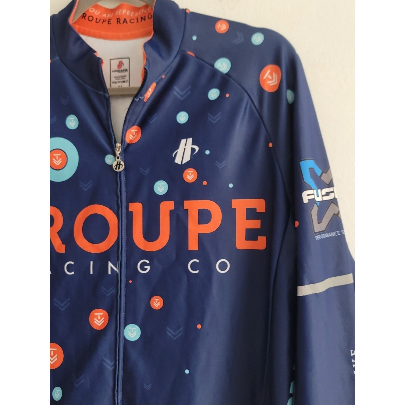 HINCAPIE Sportswear Cycling Jersey Athletic Biking Shirt 3 Pockets Troupe Medium