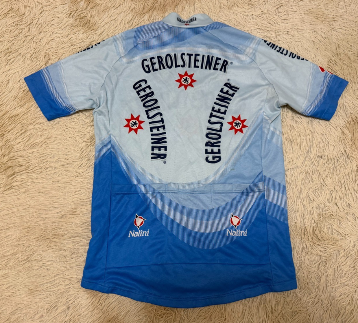 Cycling Nalini Uci Pro Tour Gerolsteiner Jersey M-L measurements in the photo