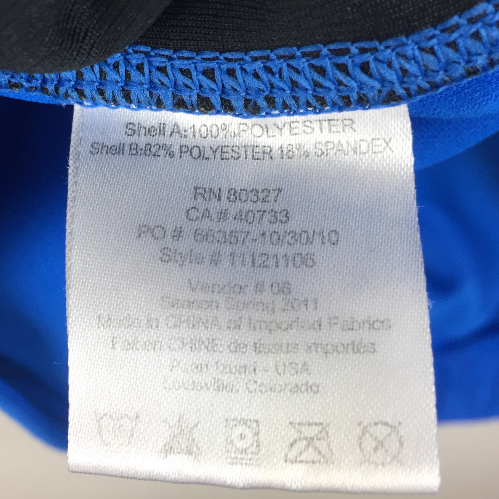 Pearl Izumi Select Mens 2XL (46in Chest) Blue Reflective Full Zip Cycling Jersey