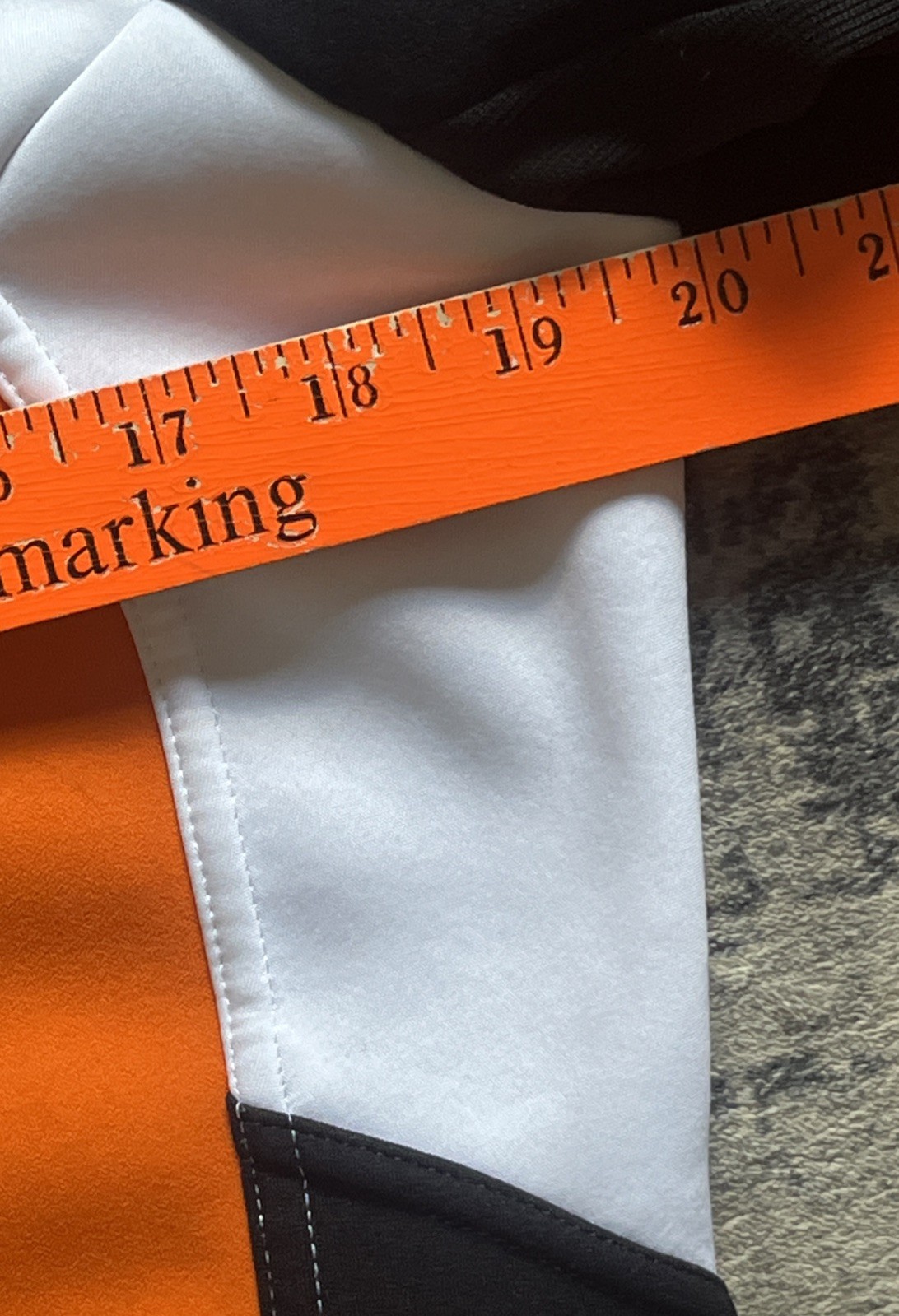 Cycling Jacket Small Orbea Fleece Lined Colorblock Orange Black White Retro Y2K