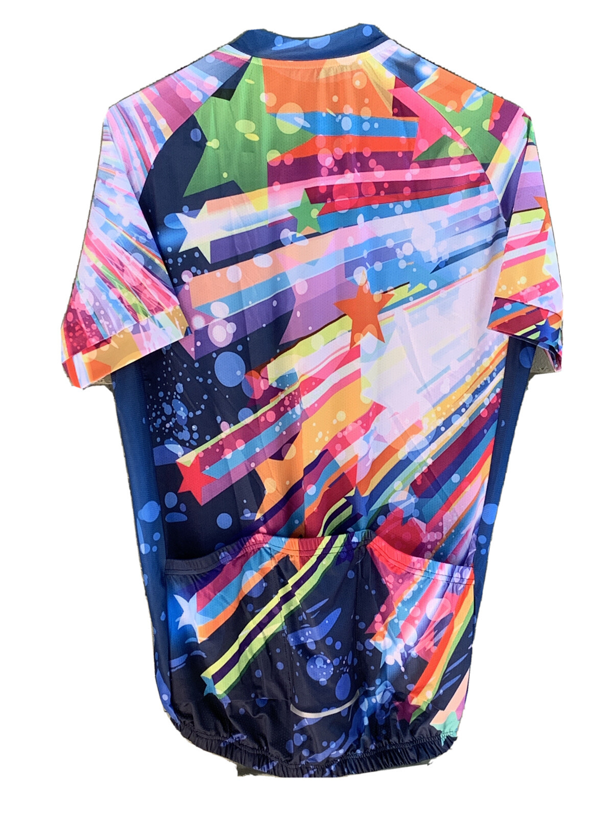 Weimostar Women’s XL Cycling Jersey Full Zipper Multi Color Abstract