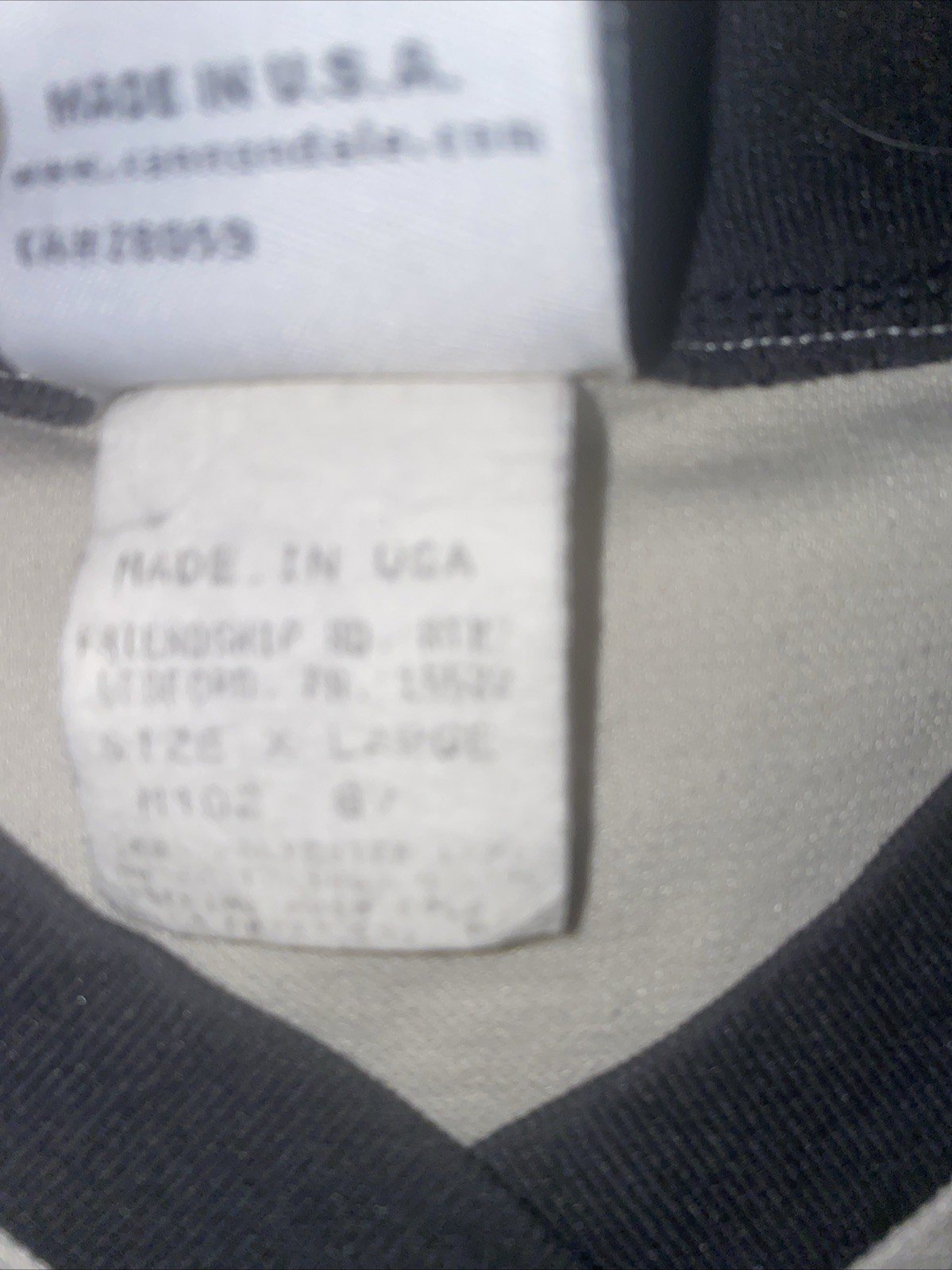 Cannondale Shirt XL Tan With Black Around Neck And Sleeves