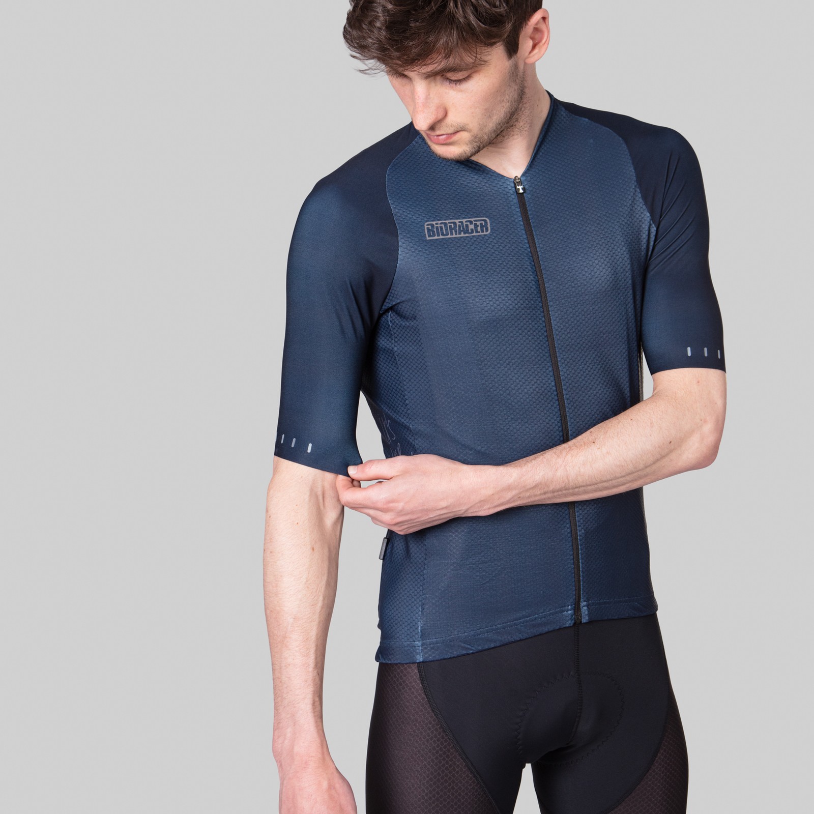 BIORACER Icon Coldblack Fietshirt Mens Blue Mat S Single Unit