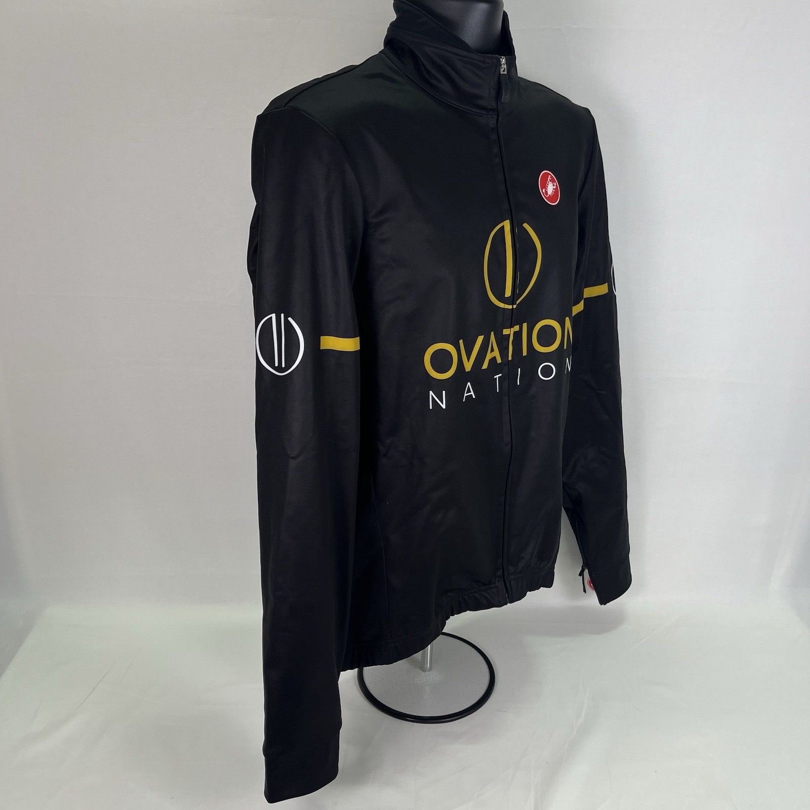 Castelli Men’s Long Sleeve Full Zip Cycling Jersey Black Sz 2X Large Jacket