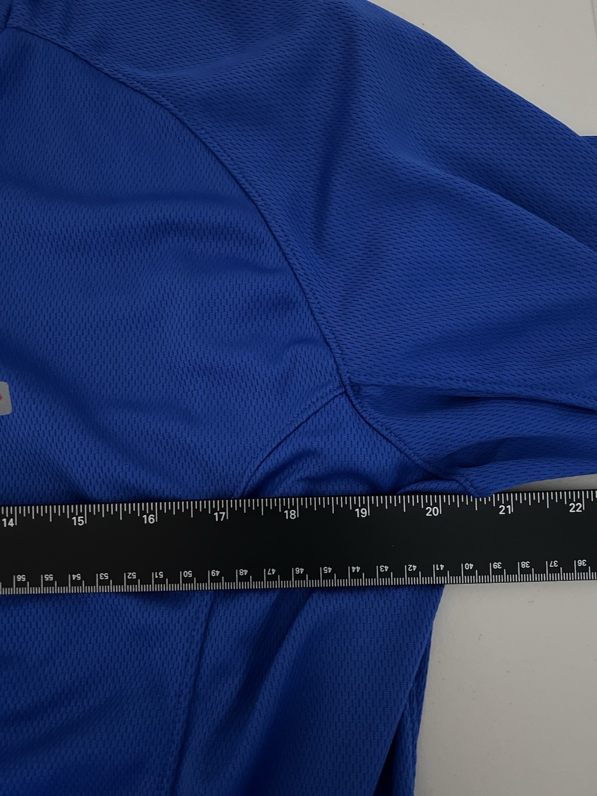 Louis Garneau XL Blue Performance Cycling Cyclist Bicycle Jersey Back Pockets