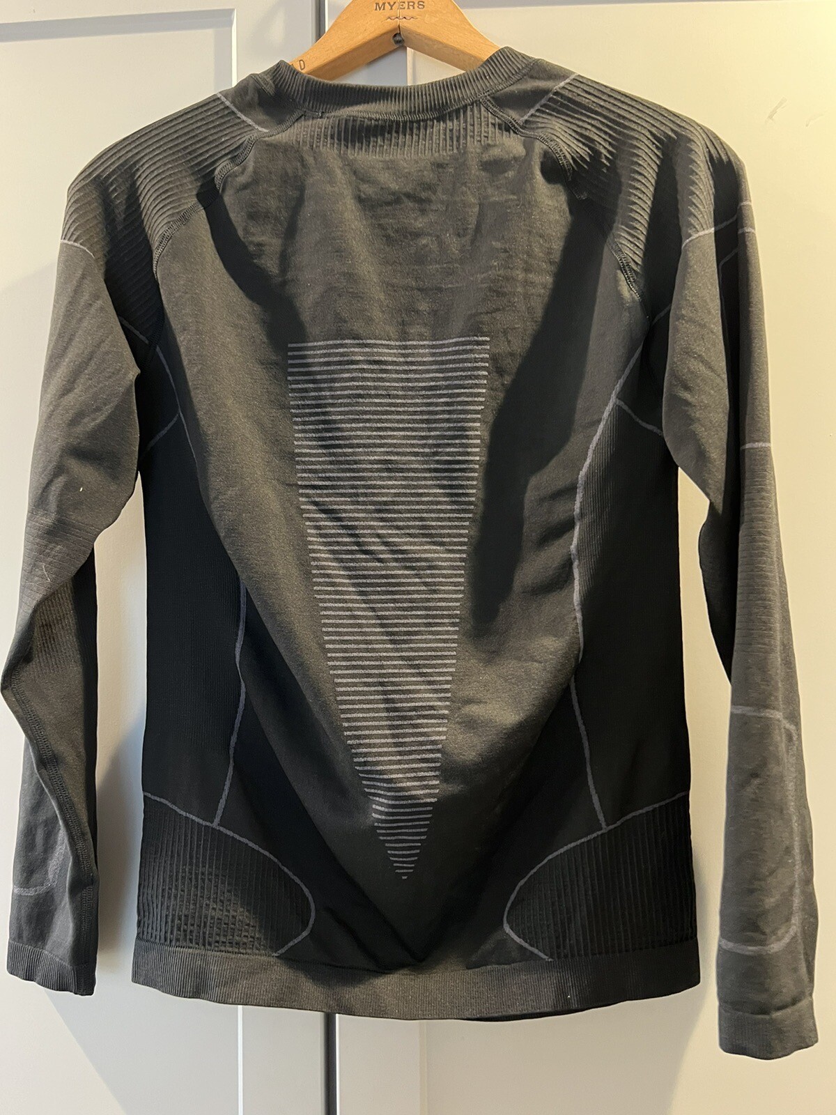 Nooyme Cycling Shirt L Black Biking Compression Jersey Bamboo Blend Unisex