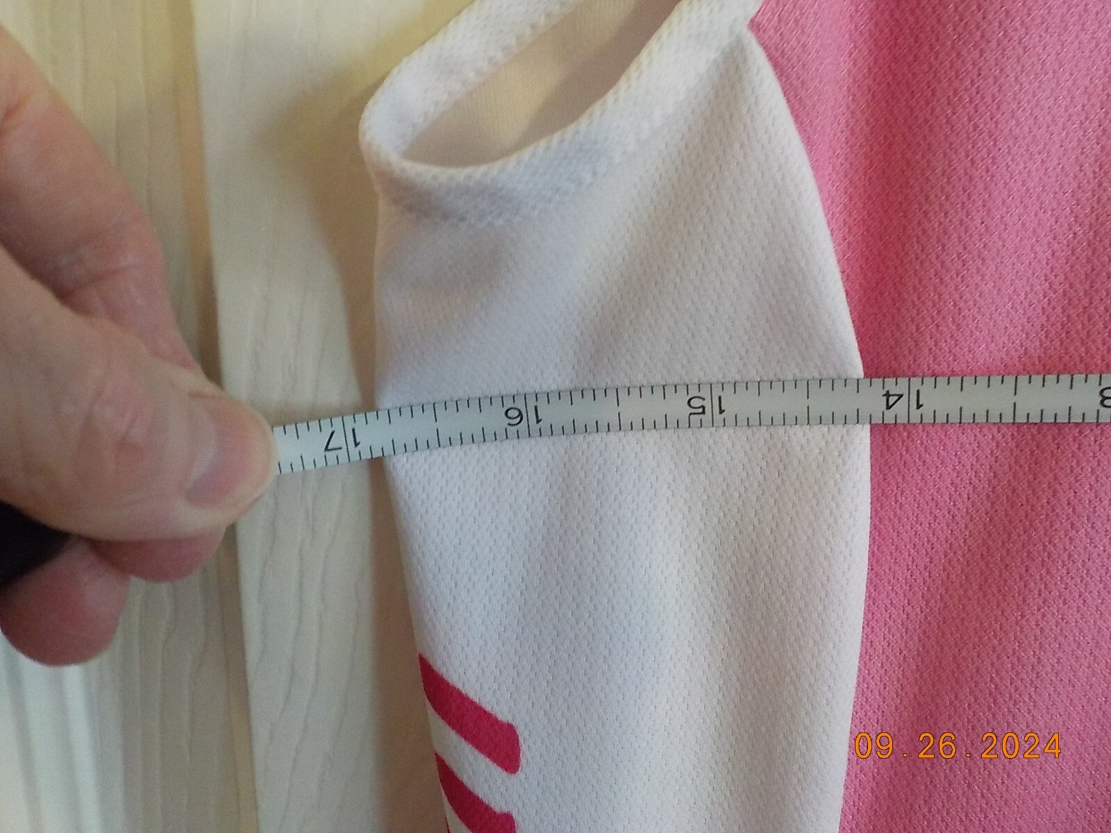PEARL IZUMI MULTI COLOR PINK/RED/WHITE/AQUA/GREEN CYCLING SHIRT STYLE 0790 2011