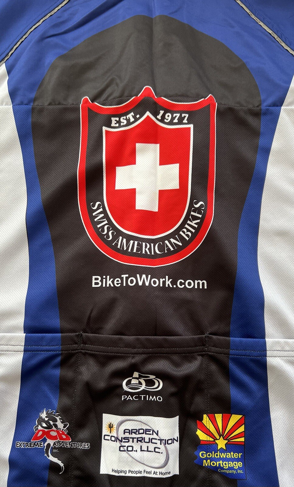 Pactimo Cycling Jersey Womens 2XL Swiss American Bikes Full Zip Sleeveless Bike