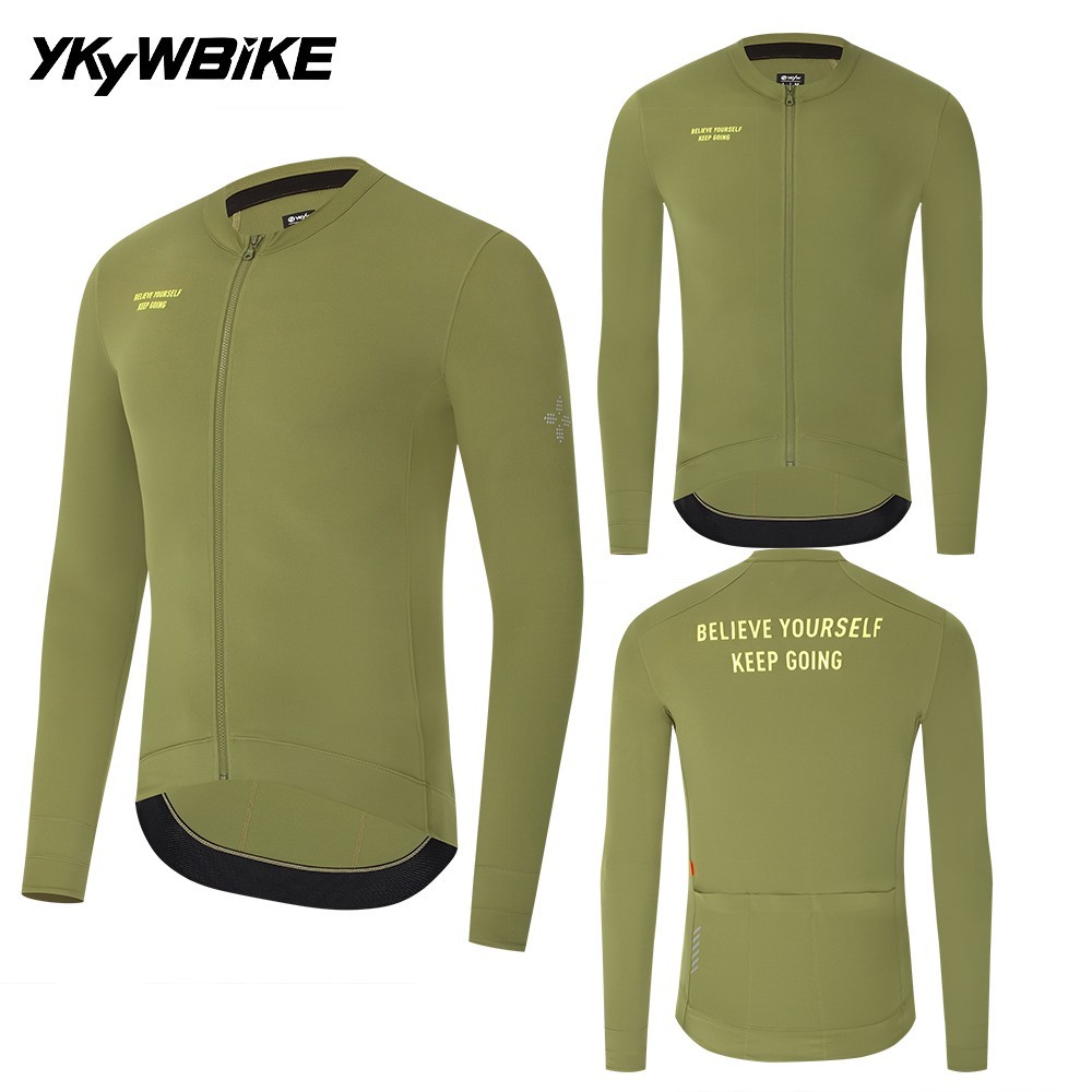 2025 Men Cycling Jersey 15-25°C Bicycle Shirt Long Sleeve Road Bike Clothing