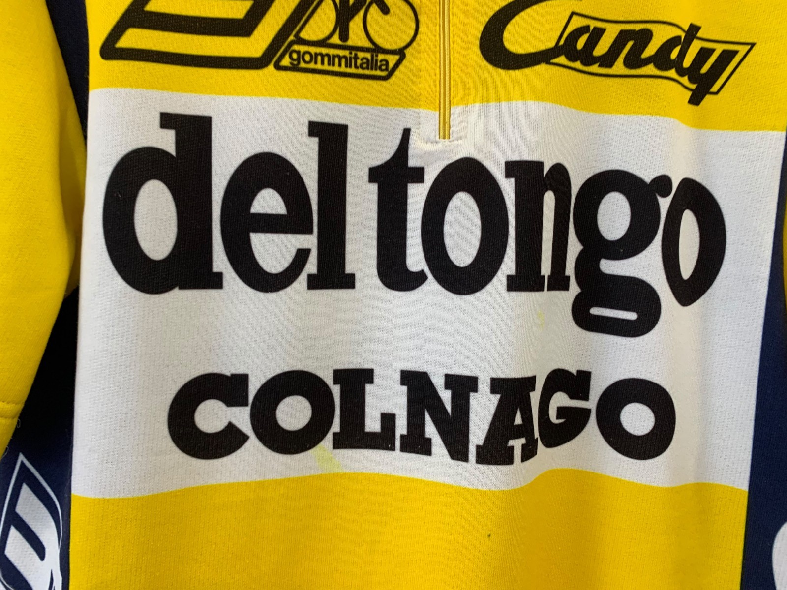 Vintage 80s Santini Del Tongo Colnago Cycling Jersey Mens Sz 5 Medium Saronni#2