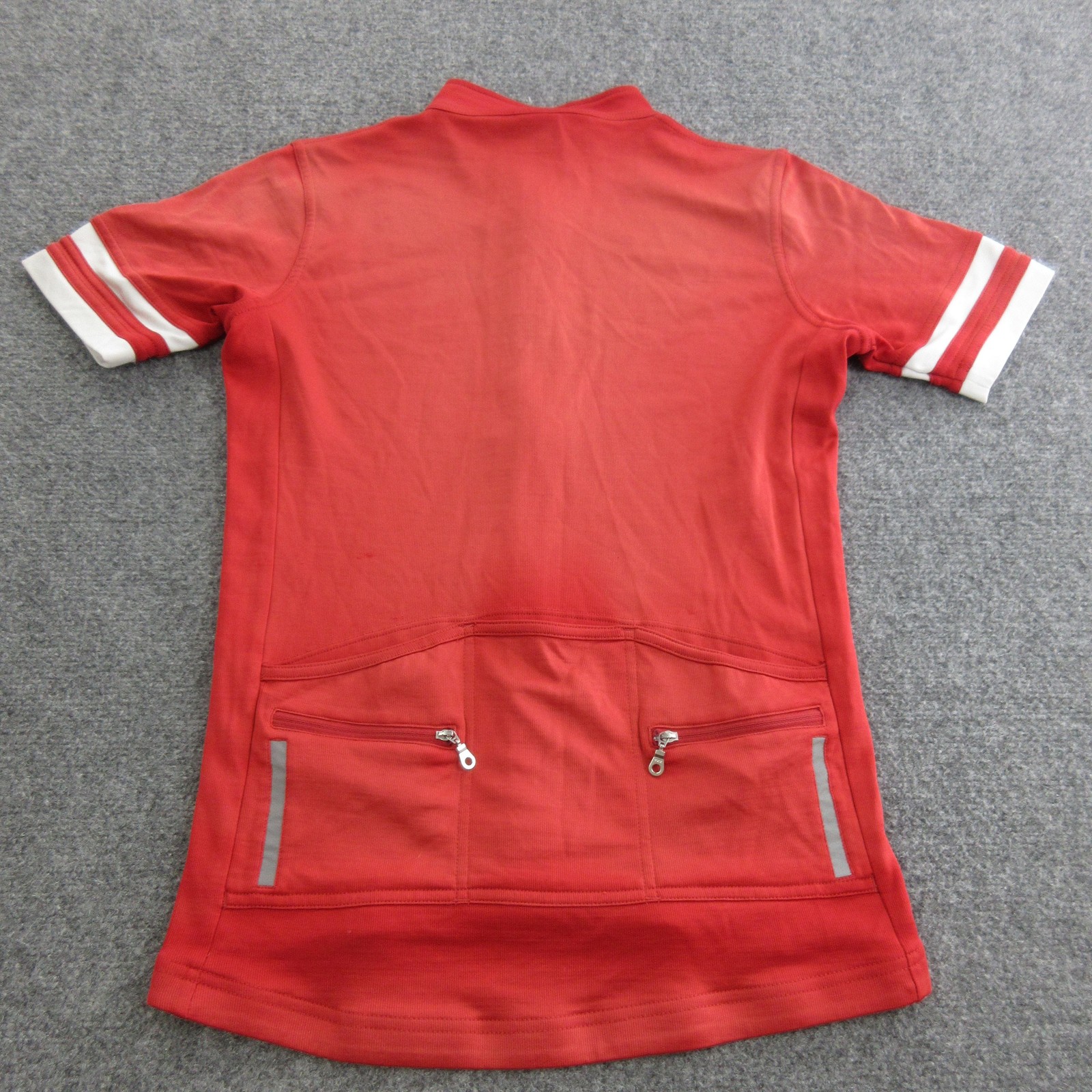 Torm Cycling Jersey Mens Medium Red Merino Wool Short Sleeve Full Zip Road